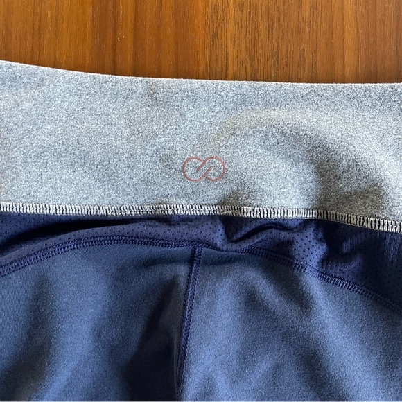 *SOLD* CALIA NWOT Essential Heather 7/8 Leggings Blue and Gray Mesh Size XL - Picture 7 of 10